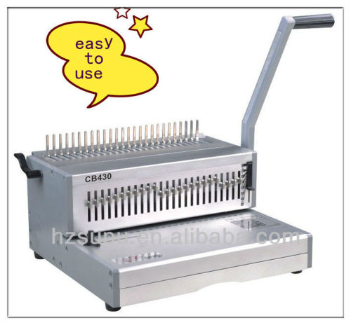 Manual Comb Binding Machine for factory use