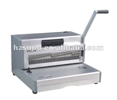 singal bobina espiral de plástico vinculante máquina pc300