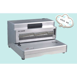 electric heavy duty bobina espiral vinculativo máquina pc360e