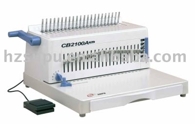 Simi-automatic plastic comb binding machine CB2100A plus