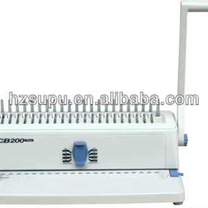 Plastic comb binding machine