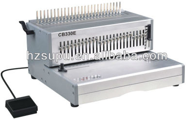 electric plastic comb binding and punch machine