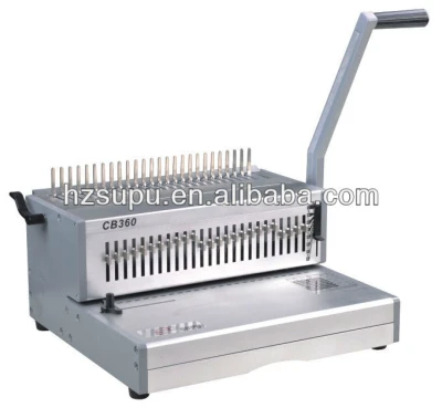 Manual changable pins heavy duty comb binding machine