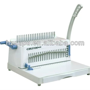 Disengageable punching pins comb binding machine