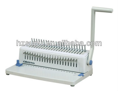 Manual plastic comb file binding machine CB221 PLUS