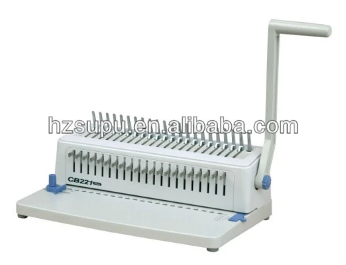 manual de peine de plástico vinculante máquina