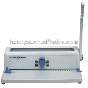 Manual office double wire binding machine