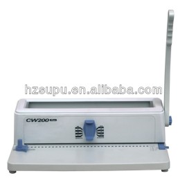 Manual office double wire binding machine