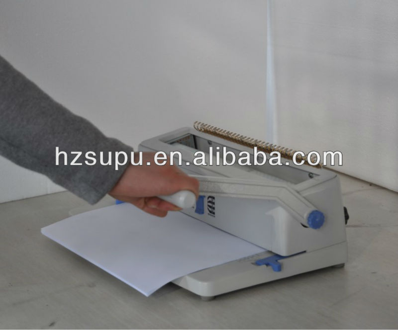 Manual office double wire binding machine