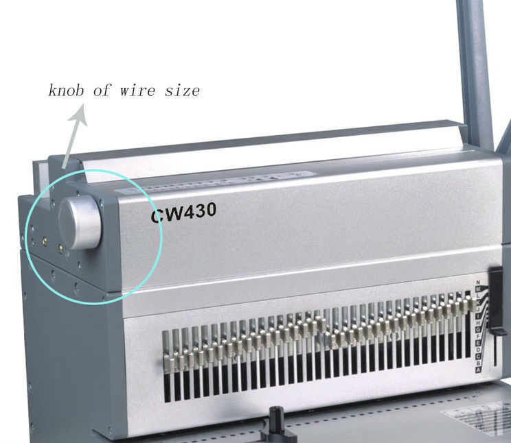 A3 paper size heavy duty wire binding machine CW430
