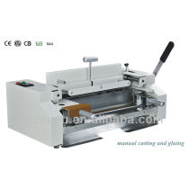 Manual cutting ,gluing and binding system