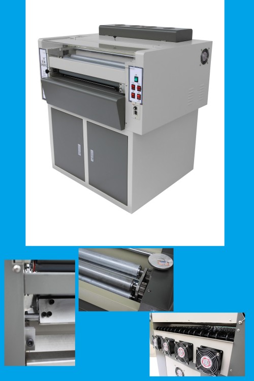 24 inch manual changing multi-roller UV coating machine