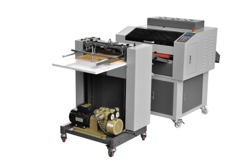 18 inch automatic multi roller UV coating machine with AUTO feeder