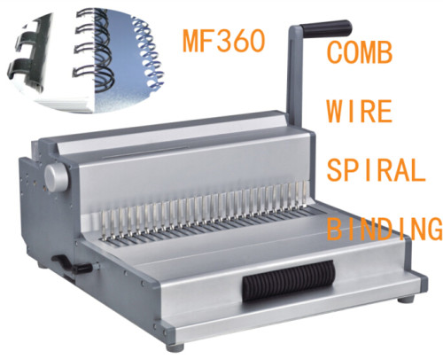 Multifunction Binding Machine comb wire spiral binding（MF360)