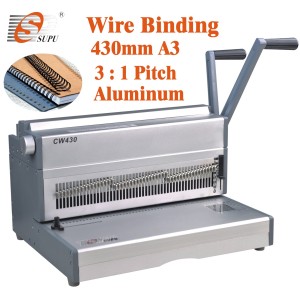 A3 size manual double wire binding machine(CW430)
