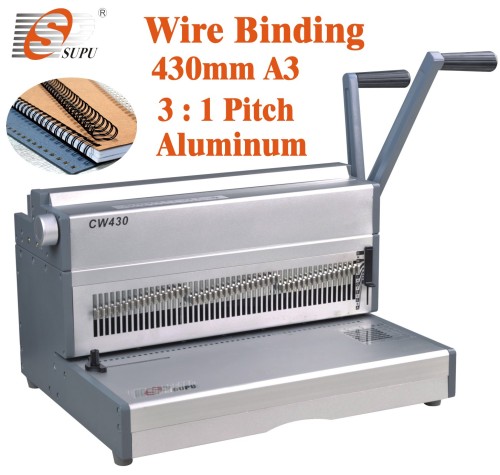 A3 size manual double wire binding machine(CW430)