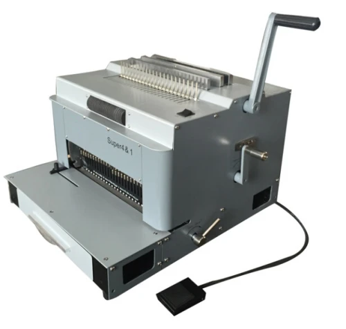 New Design Multifunction  Punching  and Comb Wire Spiral Coil Binding Machine(SUPER4&1)