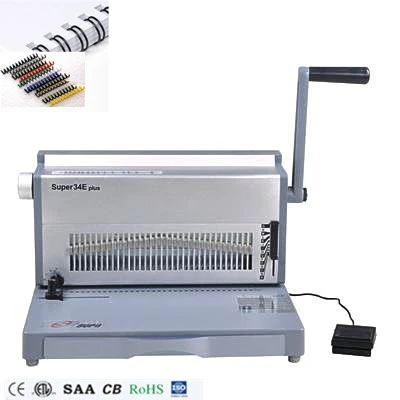 A4 paper size office Electric double wire machine(SUPER34E PLUS)