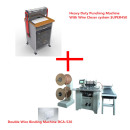 Electric heavy duty punch machine and double wire binding machine(SUPER450&DCA-520)