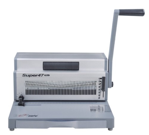 Heavy duty manual punching and electric spiral binding machine (SUPER47 PLUS)