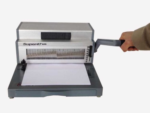 Heavy duty manual punching and electric spiral binding machine (SUPER47 PLUS)