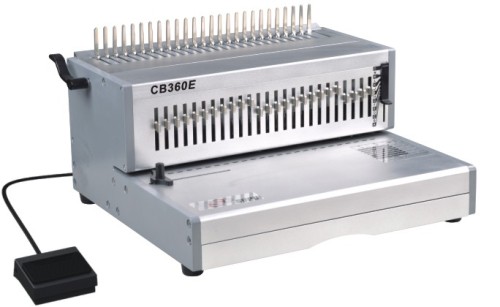 Electric 14inch office book comb binder machinery CB360E