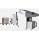 Industrial paper shredder with hydraulic baler