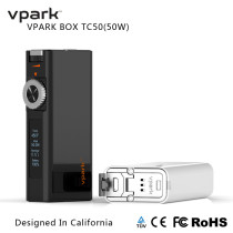 High performance Vpark BOX 50W 2200mAh electronic cigarette temperature control box mod,wax e vaporizer e cigarette