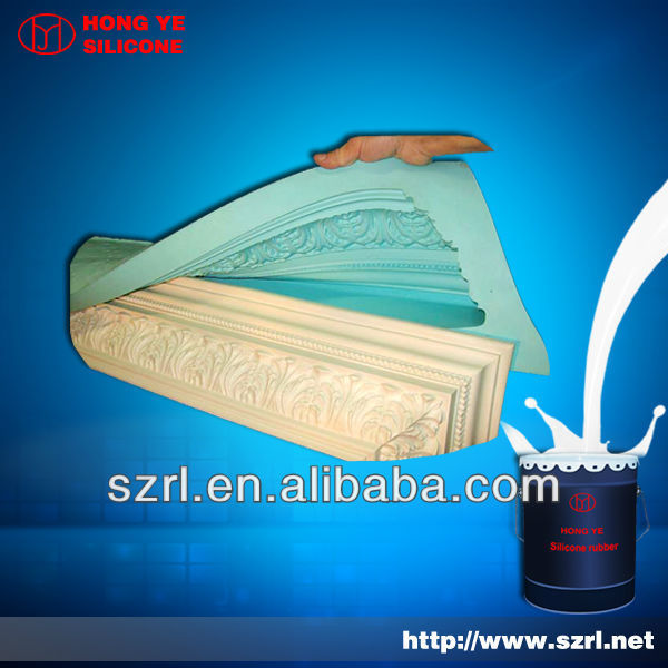 Liquid silicon rubber for cornice mold making
