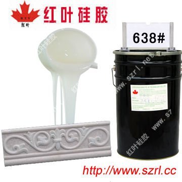 Liquid silicon rubber for gypsum column mold making