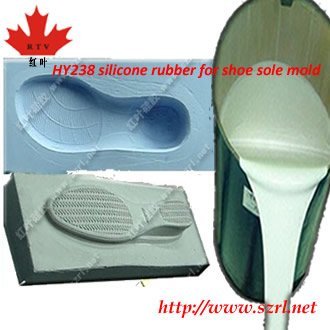 Shoe sole molding RTV silicone