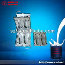 Pourable silicone rubber for mold making
