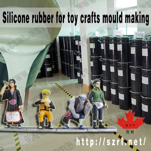 Silicone rubber for molding toys