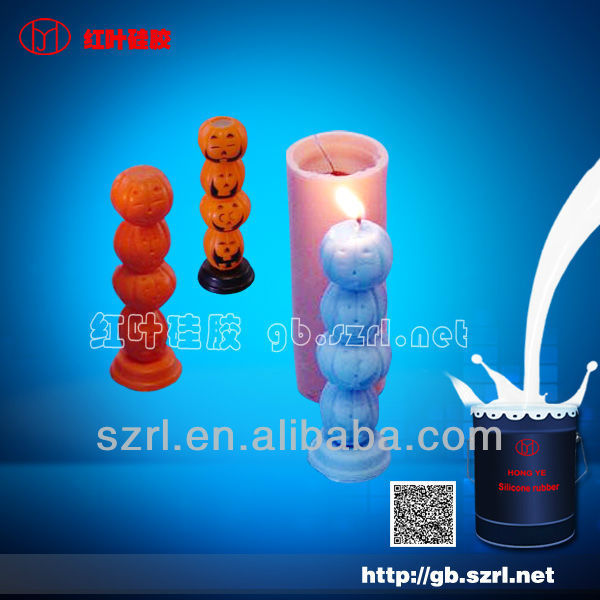 Liquid silicone rubber for candle molding