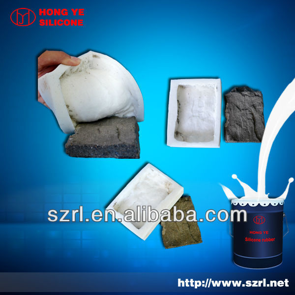 Brushable RTV rubber silicone for artificial stone