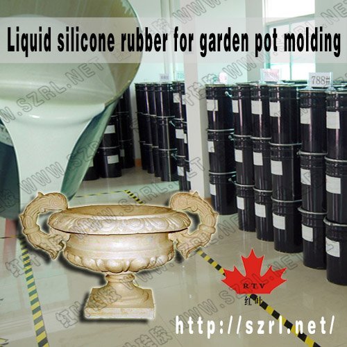 Casting stone molds produce with silicon rubber