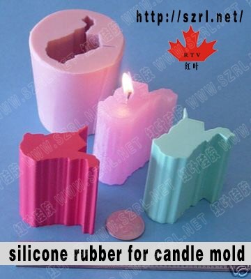 Candle mold making by RTV-2 silicon rubber