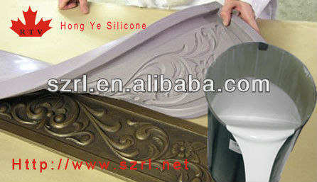 Cornices&decorative plasterwork two parts addition silicone