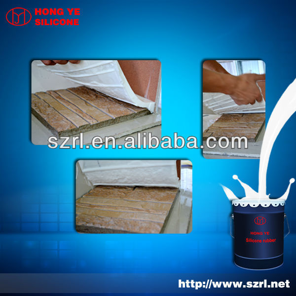silicone rubber molds for concrete with pourable silicone