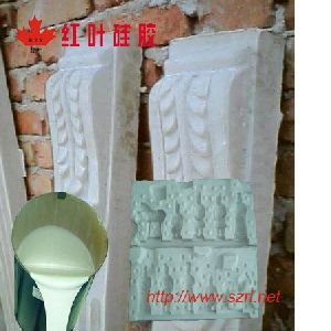 Silicone rubber for cement moulding