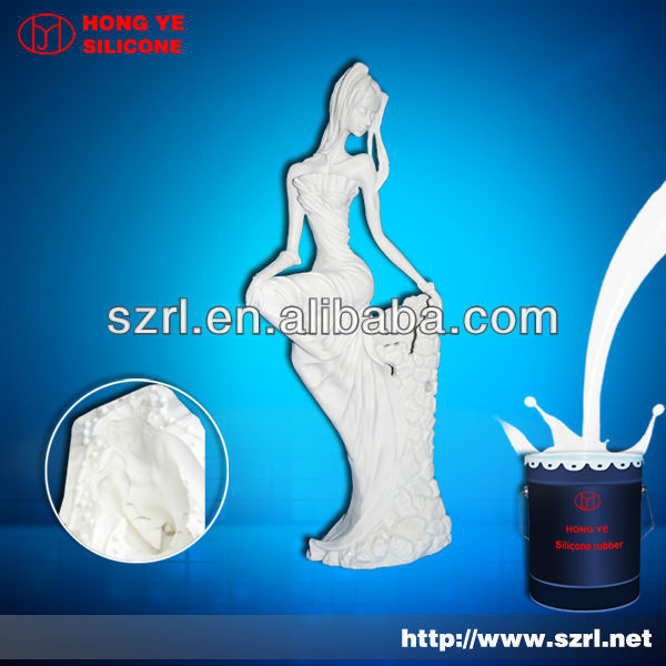 Liquid silicone for sculpture mold making