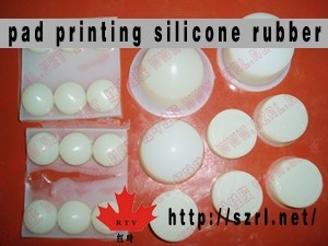RTV-2 printing silicone rubber for pad making