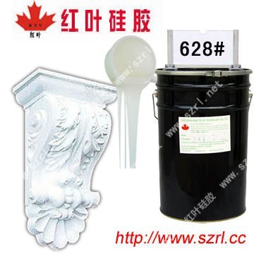 Liquid silicone for gypsum cornice mold making