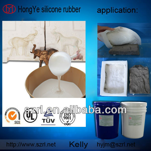 RTV silicone mold for cement casting