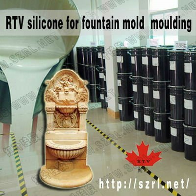 liquid silicone rubber mold for concrete stone reduplication