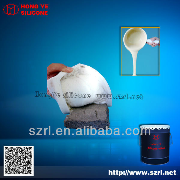 liquid rubber silicone of mold making for cement decorative wall
