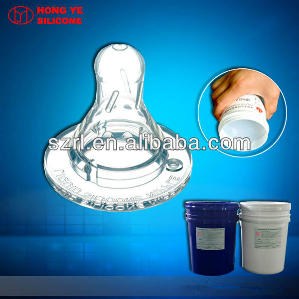 Moulding injection silicone rubber for baby nipples