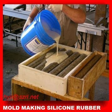 Concrete baluster mold making silicone rubber