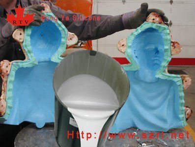 Mold making silicone rubber for plaster statue