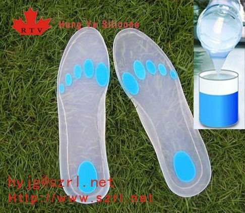 Q625 transparent liquid silicone rubber for foot insoles